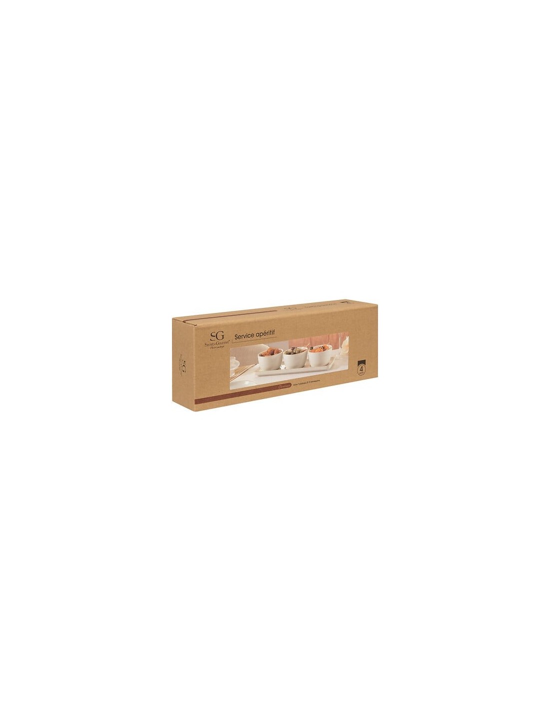 Set da aperitivo Arya 4 pezzi in ceramica | shopincasa.it