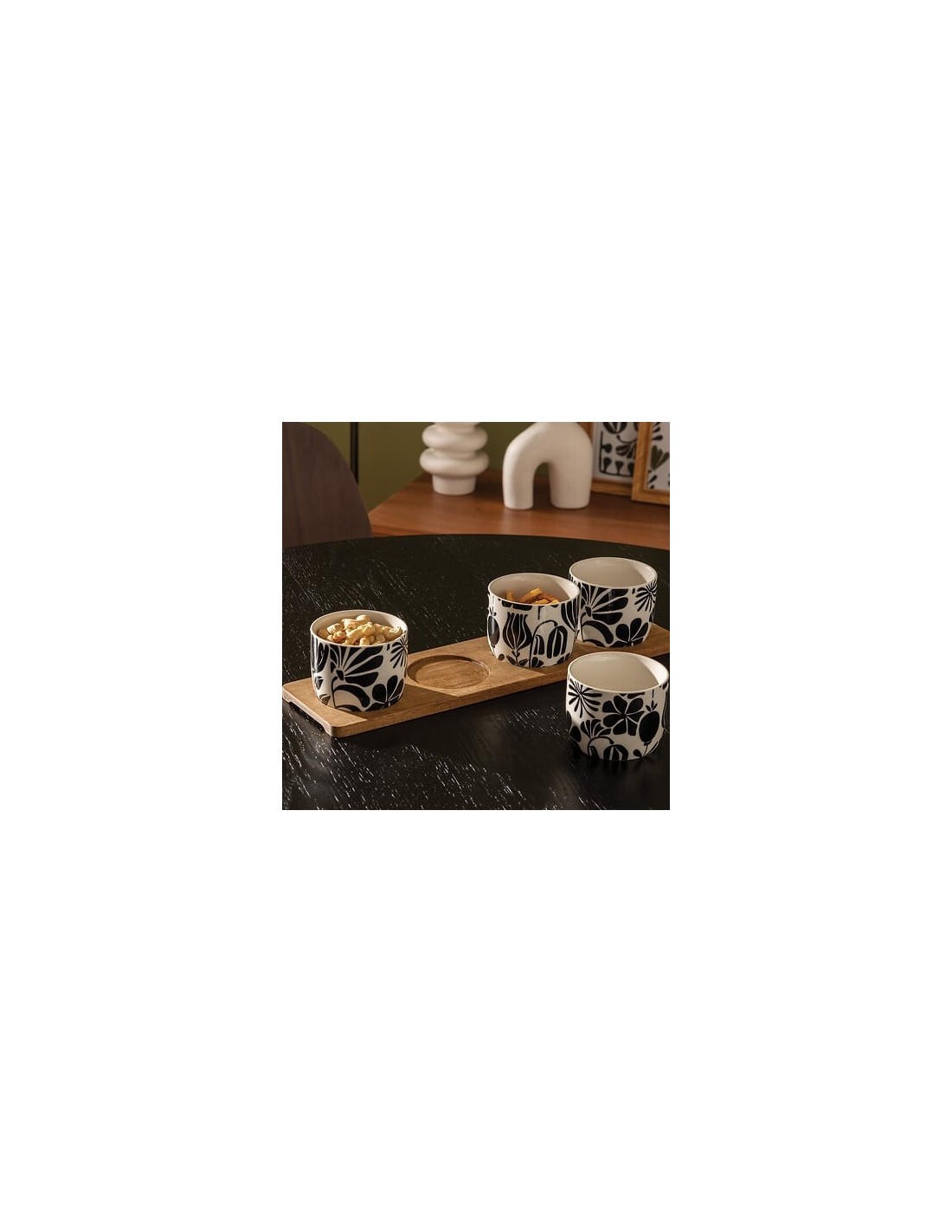 Set aperitivo Twisted Lime 5 pezzi in acacia | shopincasa.it