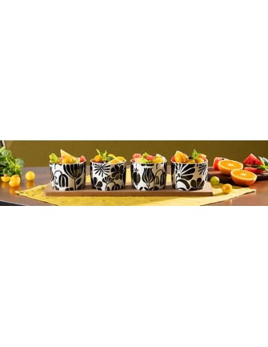 Set aperitivo Twisted Lime 5 pezzi in acacia | shopincasa.it
