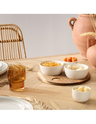 Servizio aperitivo 5 pezzi Elegance bianco | shopincasa.it