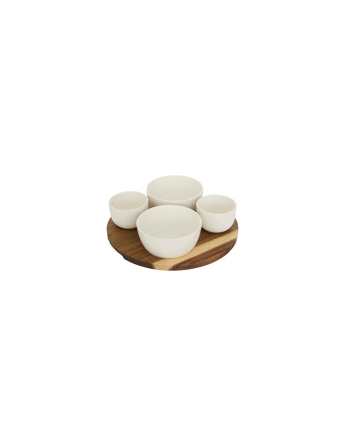 Servizio aperitivo 5 pezzi Elegance bianco | shopincasa.it