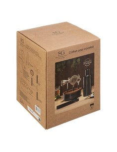 Set per cocktail in legno di mango nero | shopincasa.it