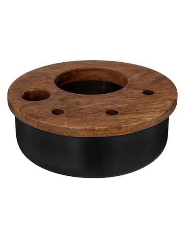 Set per cocktail in legno di mango nero | shopincasa.it