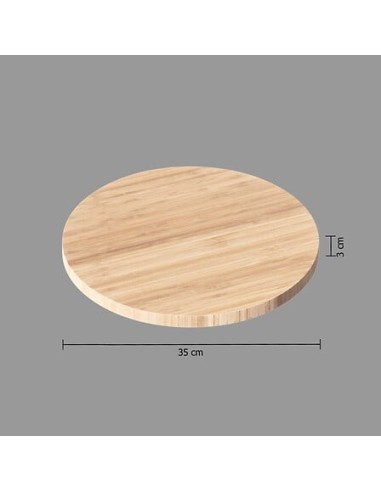Piatto girevole 35 cm in bambù | shopincasa.it