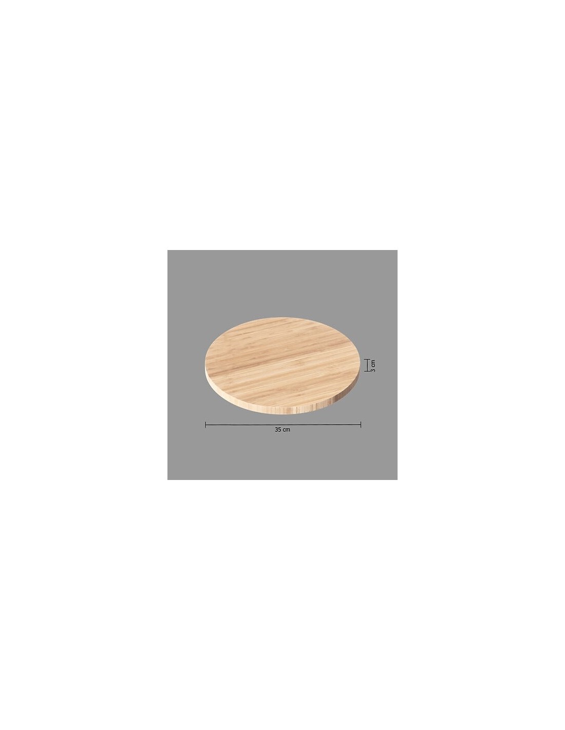 Piatto girevole 35 cm in bambù | shopincasa.it