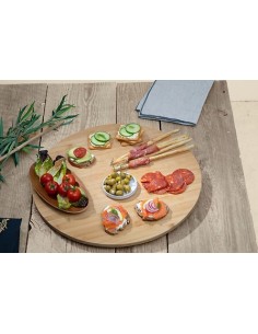 TAGLIERI: vendita online TAGLIERE 150085 GIREVOLE 50CM BAMBOO in offerta 2
