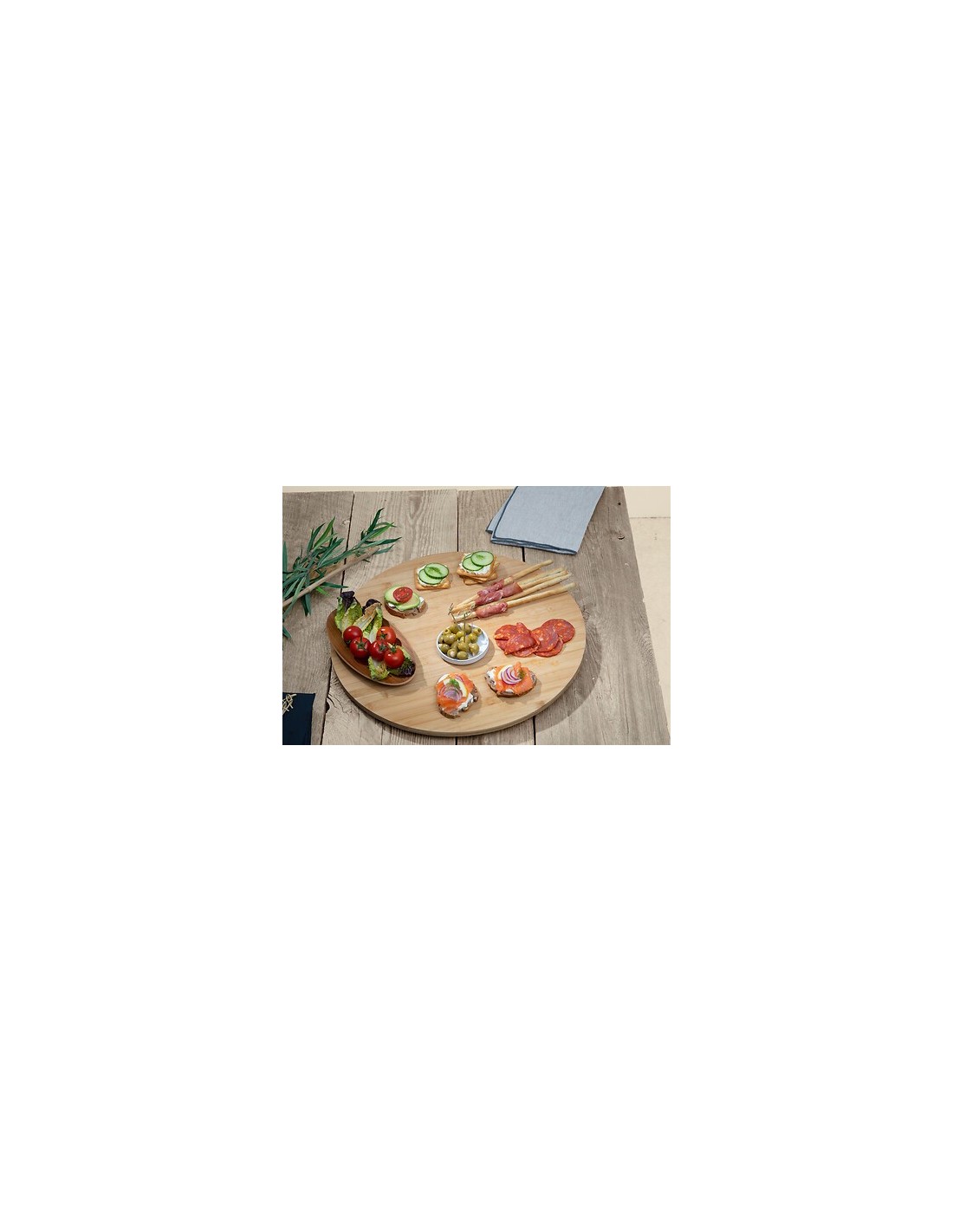 Piatto girevole 50 cm in bambù | shopincasa.it