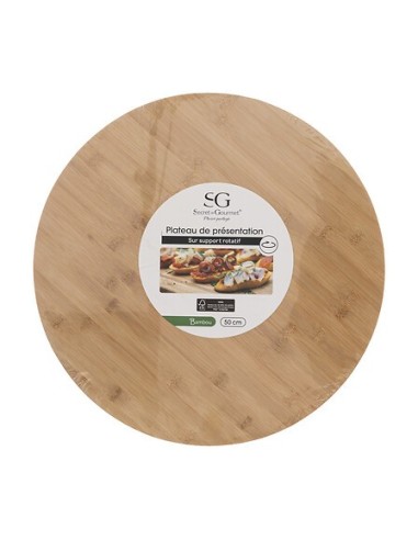 Piatto girevole 50 cm in bambù | shopincasa.it