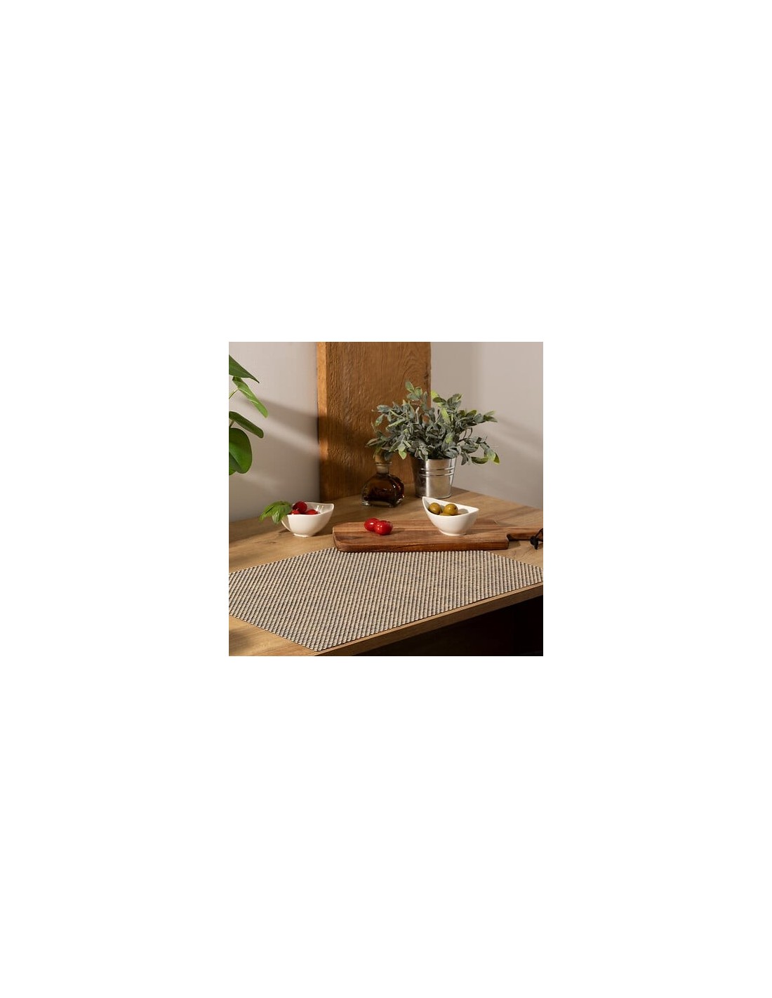 Tovaglietta Maoli 50 x 35 cm bianco e nero | shopincasa.it