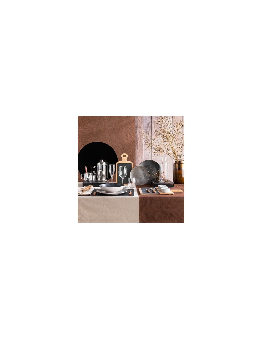 Tovaglietta Tenore 45 x 30 cm nero | shopincasa.it