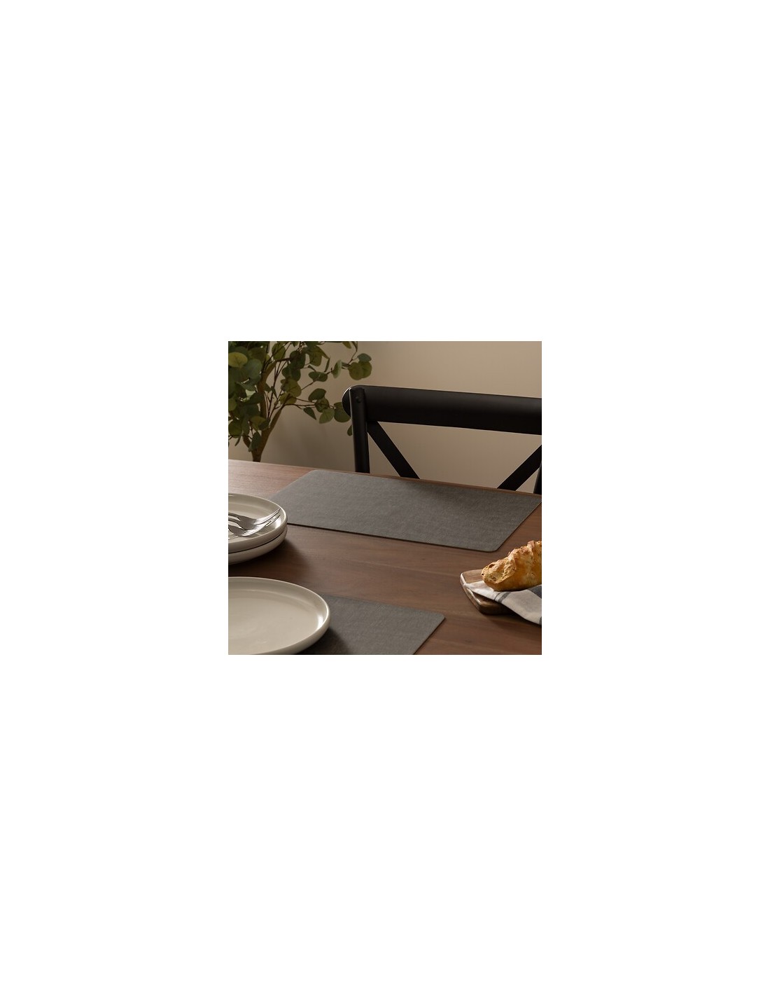 Tovaglietta Axel 45 x 30 cm grigio scuro | shopincasa.it