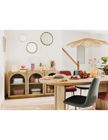 SPECCHI: vendita online Set 3 specchi rotondi ondulati Judy, plastica, L. 50 cm, P. 1,8 cm, A. 50 cm in offerta