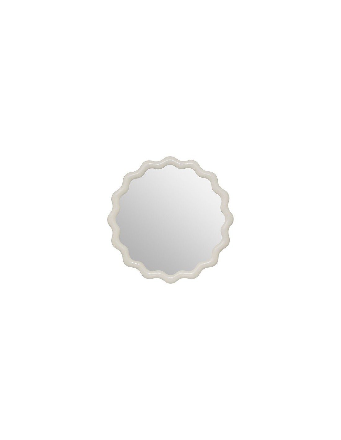 SPECCHI: vendita online Set 3 specchi rotondi ondulati Judy, plastica, L. 50 cm, P. 1,8 cm, A. 50 cm in offerta