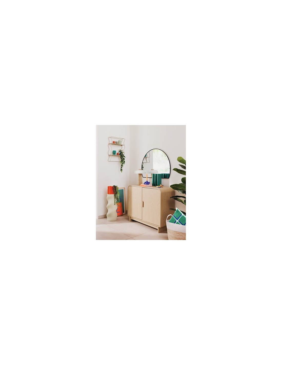 SPECCHI: vendita online Specchio Alice, L. 90 cm, P. 1,6 cm, A. 65 cm, metallo nero in offerta
