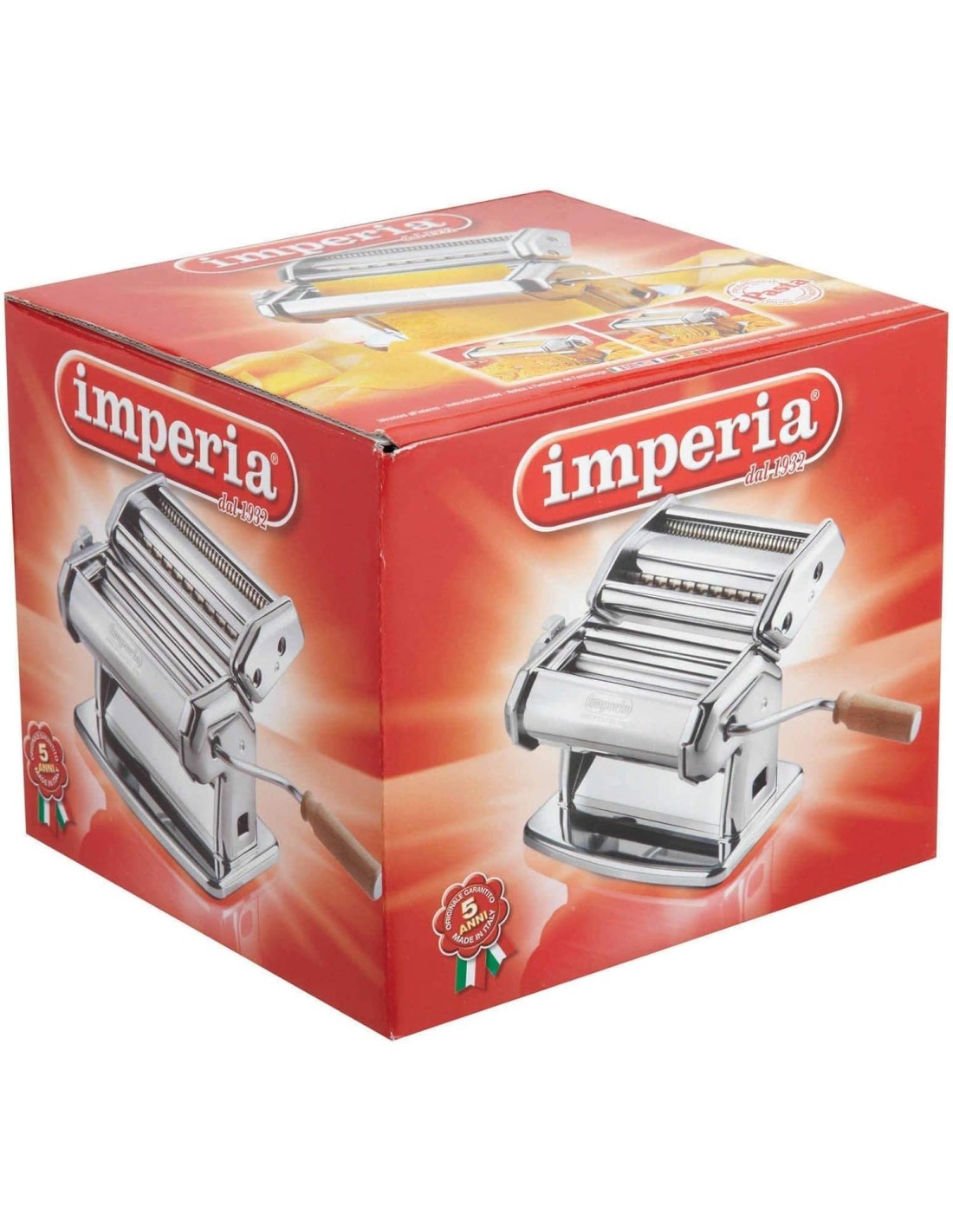 MACCHINE PASTA E UTENSILI: vendita online Imperia SP150, macchina per pasta, acciaio cromato, con accessori in offerta