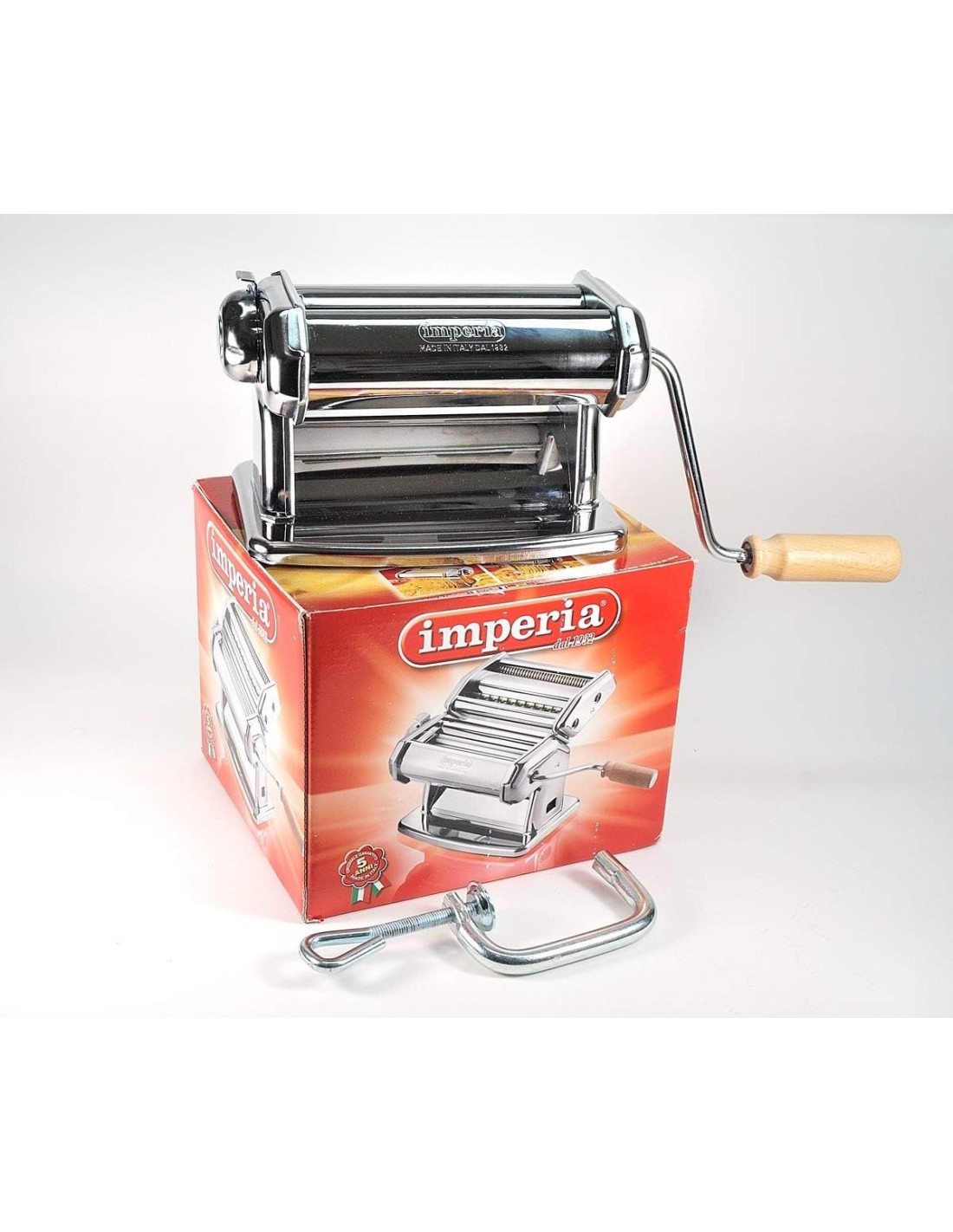 MACCHINE PASTA E UTENSILI: vendita online Imperia SP150, macchina per pasta, acciaio cromato, con accessori in offerta
