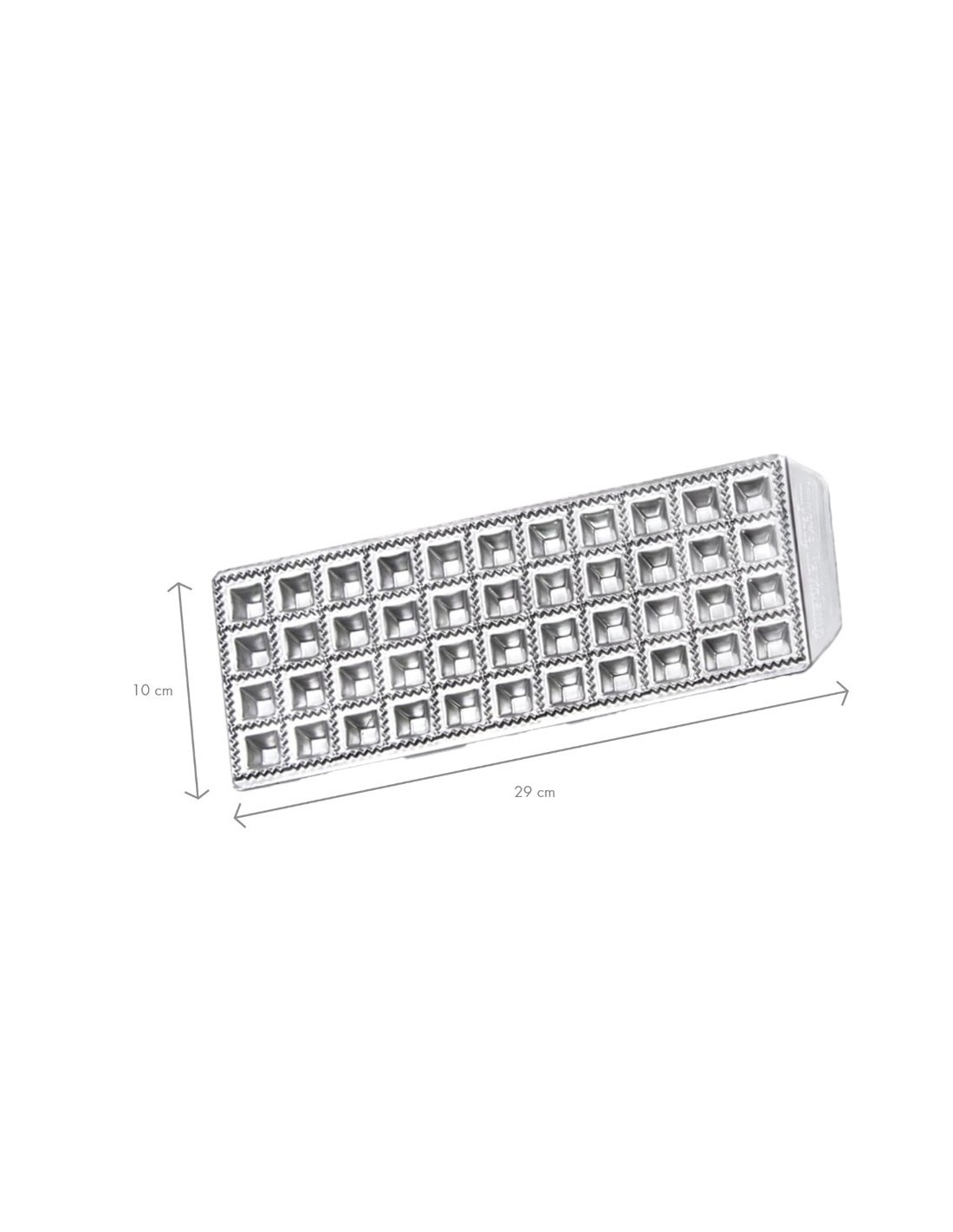 MACCHINE PASTA E UTENSILI: vendita online Imperia Raviolamp, stampo per 44 raviolini, alluminio, 30,5 x 12,7 x 2,5 cm in offerta