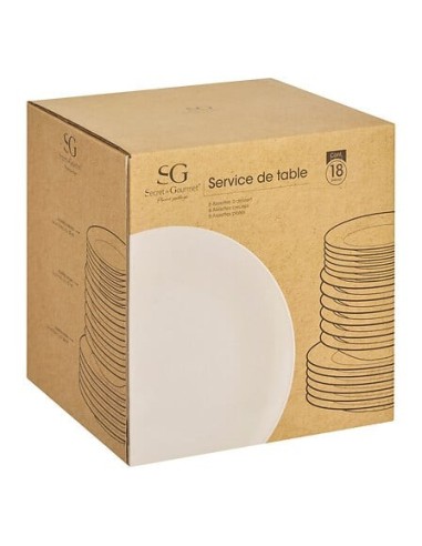 Set stoviglie 18 pezzi Colorama bianco | shopincasa.it
