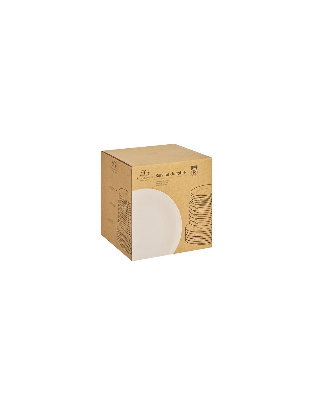Set stoviglie 18 pezzi Colorama bianco | shopincasa.it