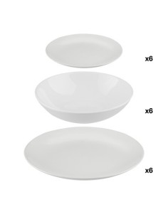 Set stoviglie 18 pezzi Colorama bianco | shopincasa.it