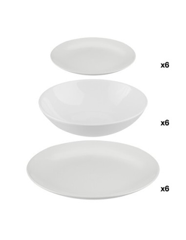 Set stoviglie 18 pezzi Colorama bianco | shopincasa.it