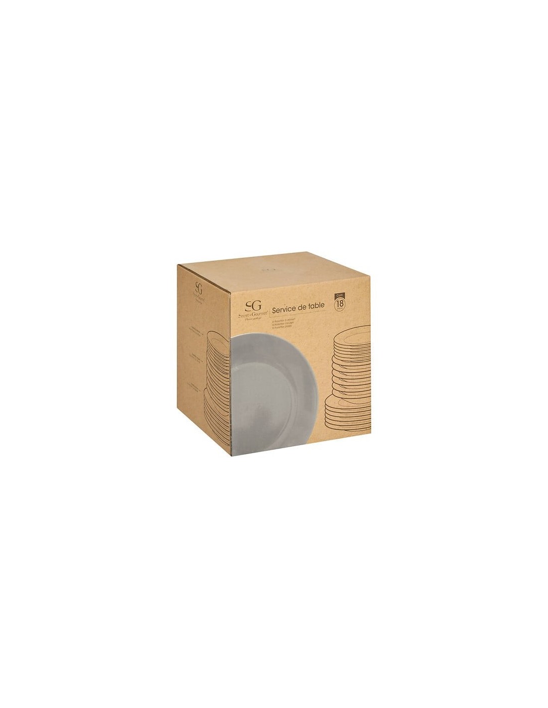 Set stoviglie 18 pezzi Colorama grigio | shopincasa.it