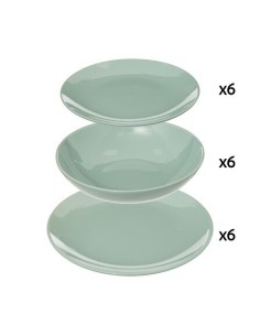 Set stoviglie 18 pezzi Colorama verde menta | shopincasa.it