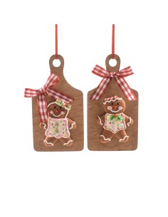 SFERE E PENDAGLI: vendita online Pendente di Natale in argilla 7,5x14 cm assortito, La magia di natale per alberi, decorazion...