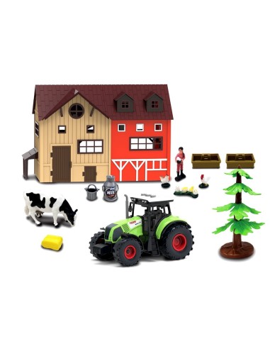 LINEA VERDE PLAYSET FATTORIA CON TRATTORE E ACCESSORI | shopincasa.it