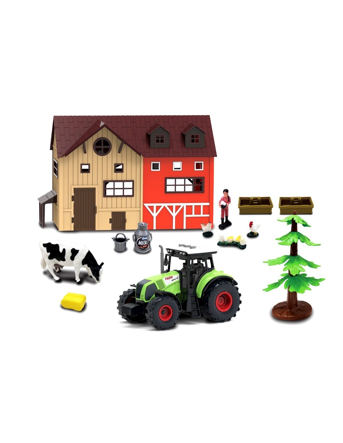 LINEA VERDE PLAYSET FATTORIA CON TRATTORE E ACCESSORI | shopincasa.it