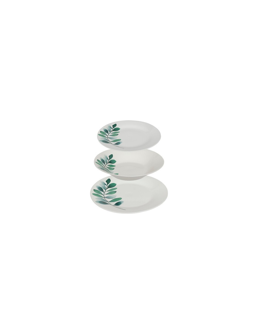Servizio da tavola 18 pezzi Vegetal in porcellana | shopincasa.it