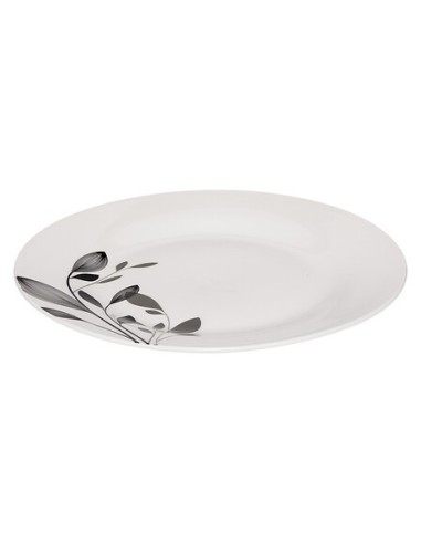 Set di piatti 18 pezzi Lila porcellana bianco e nero | shopincasa.it