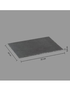 Piatto da portata 24 x 32 cm ardesia | shopincasa.it