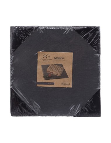 Piatto da portata 20 x 20 cm ardesia | shopincasa.it