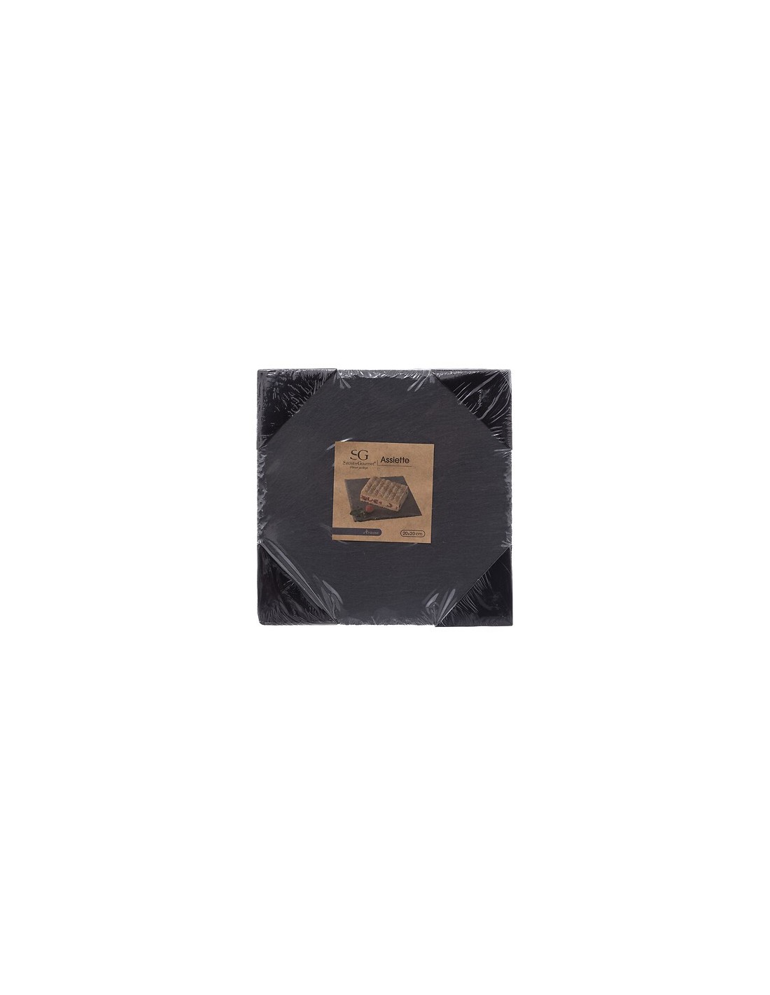 Piatto da portata 20 x 20 cm ardesia | shopincasa.it
