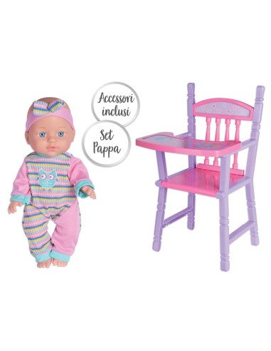BABY TEO BAMBOLA BEBÈ CON ACCESSORI | shopincasa.it