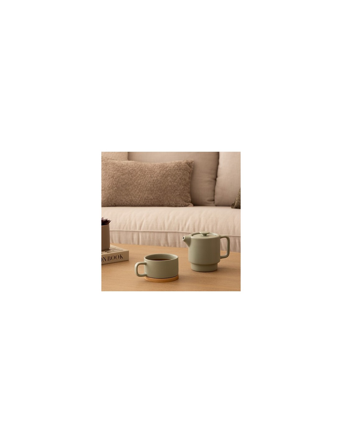 Servizio da tè singolo Nature ceramica menta | shopincasa.it