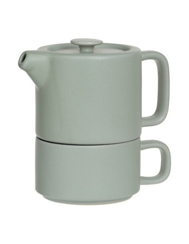 Servizio da tè singolo Nature ceramica menta | shopincasa.it
