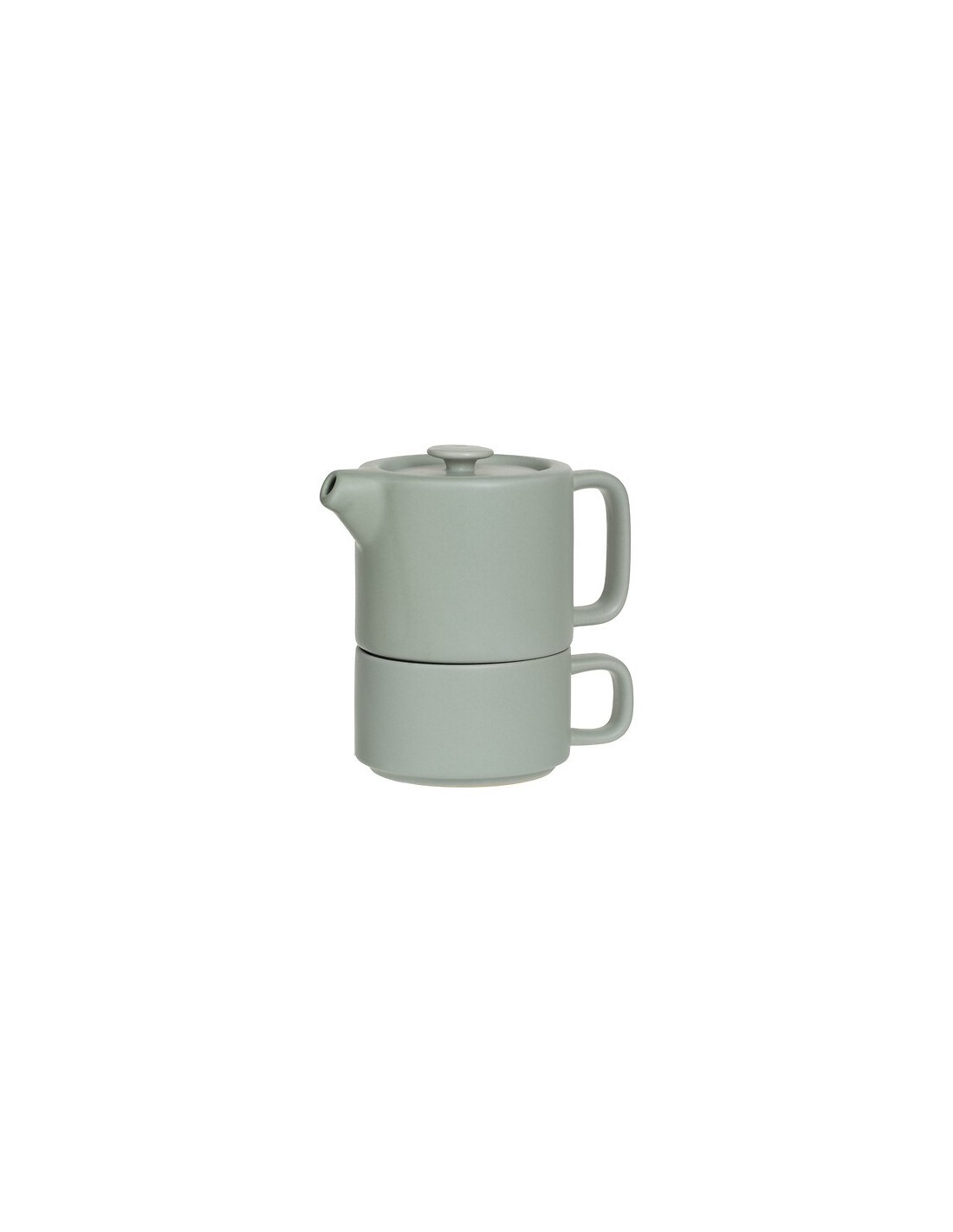 Servizio da tè singolo Nature ceramica menta | shopincasa.it
