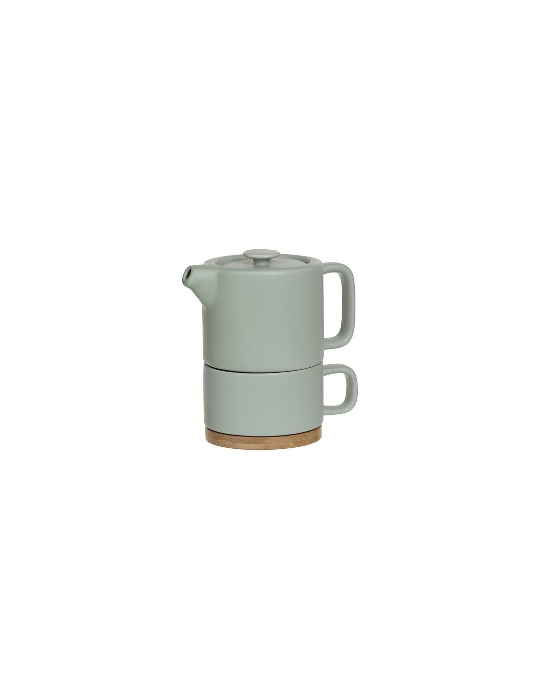 Servizio da tè singolo Nature ceramica menta | shopincasa.it