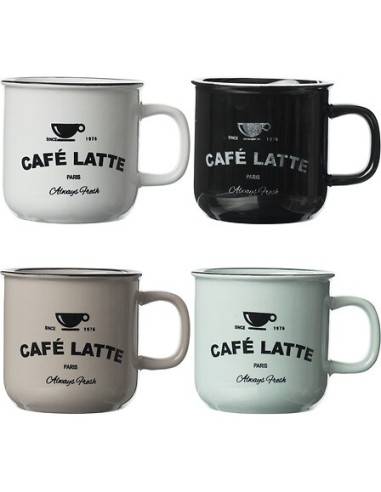 Tazza Bistrot 42 cl smalto colori assortiti – shopincasa.it