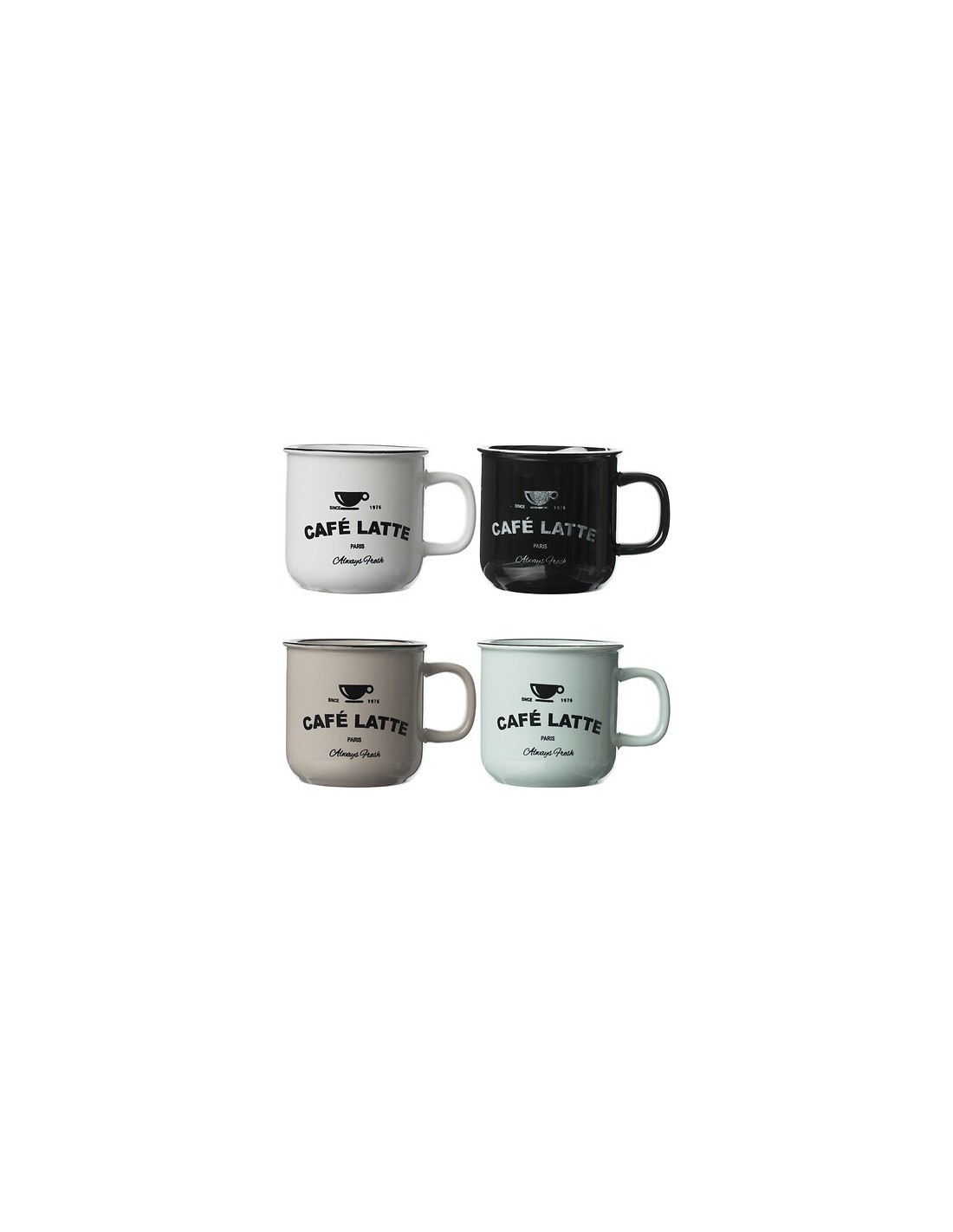 Tazza Bistrot 42 cl smalto colori assortiti – shopincasa.it