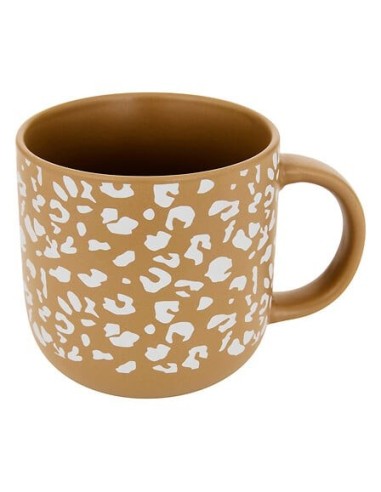 Tazza Leopardi 35 cl faience assortita bianco e moka | Shop Casa