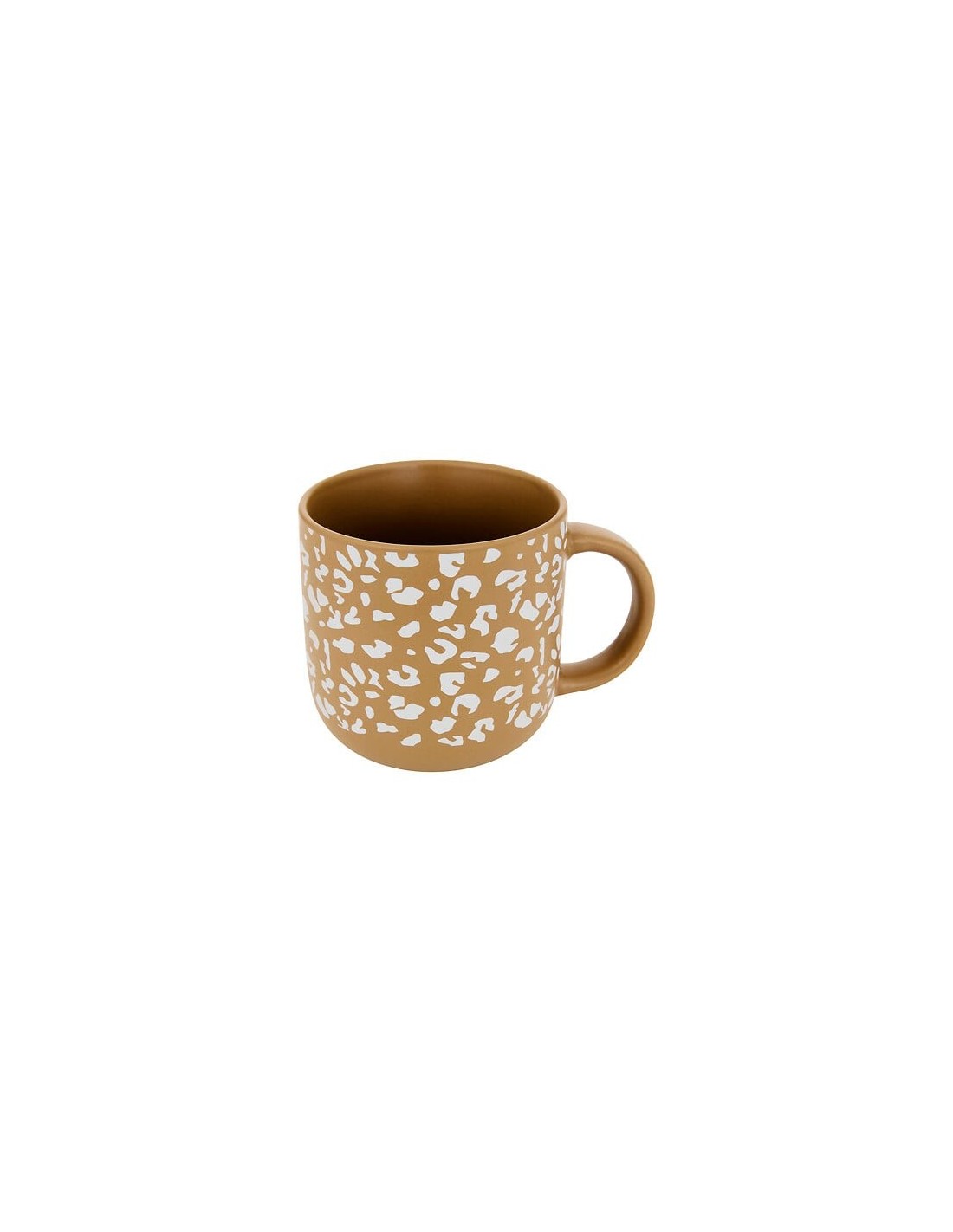 Tazza Leopardi 35 cl faience assortita bianco e moka | Shop Casa