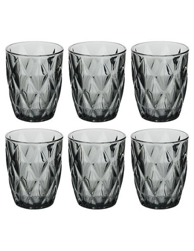 Bicchiere basso Gob 28 cl vetro grigio | Shop in Casa