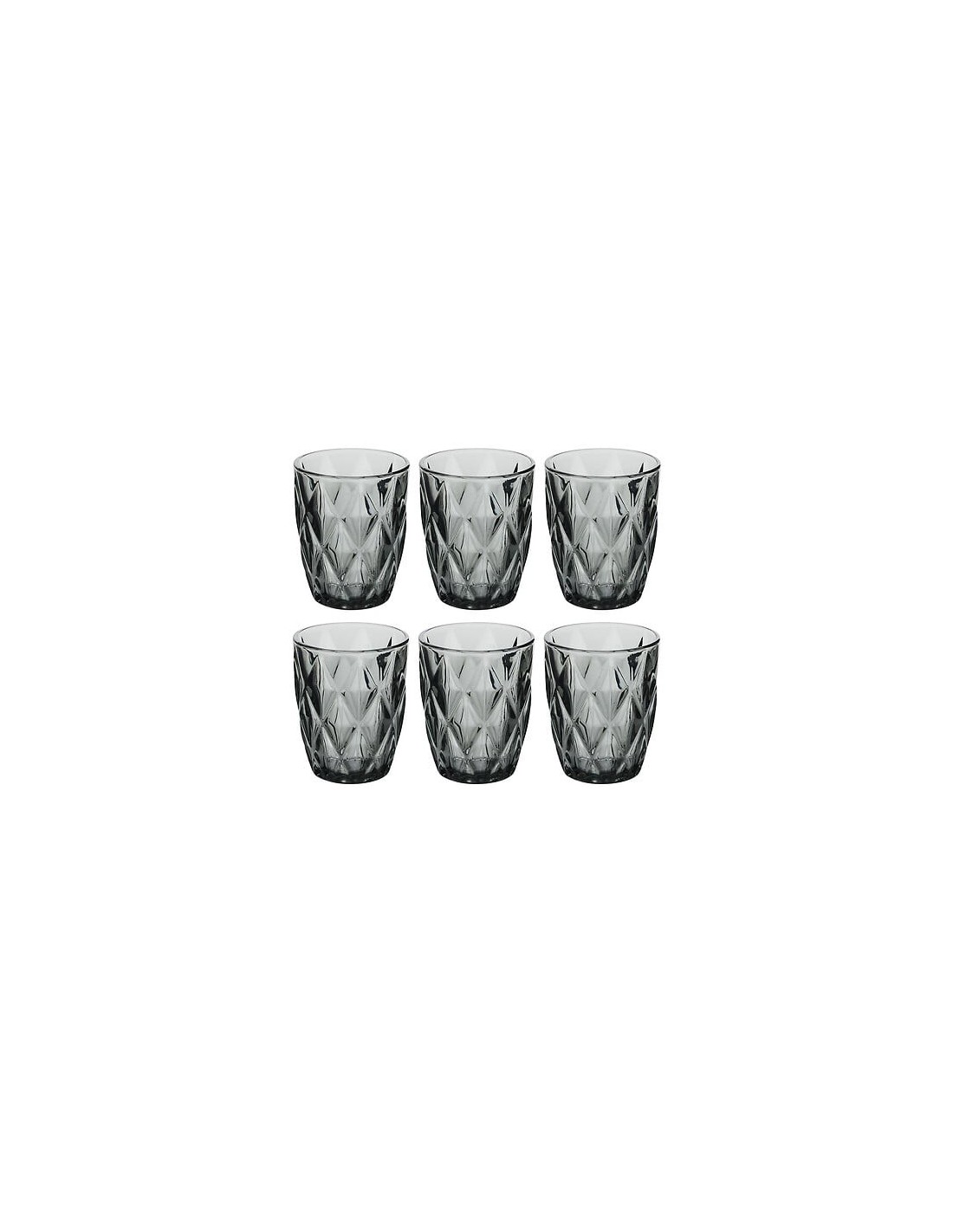 Bicchiere basso Gob 28 cl vetro grigio | Shop in Casa