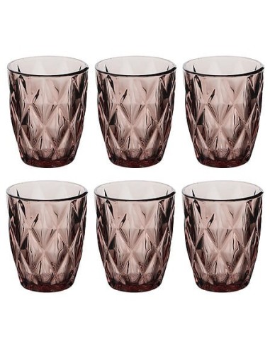 Bicchiere basso Gob 28 cl vetro rosa medio | Shop in Casa