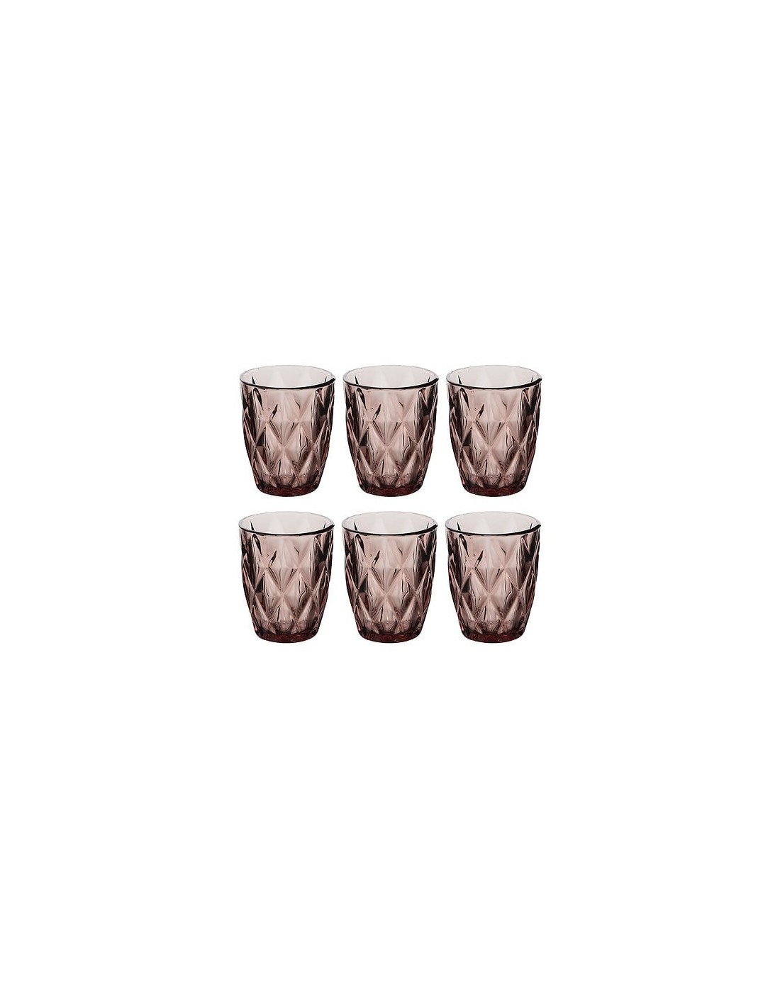 Bicchiere basso Gob 28 cl vetro rosa medio | Shop in Casa