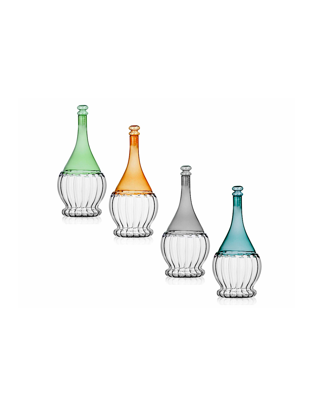 fiasco Bicolor in vetro colori assortiti 800 ml Brandani | shopincasa.it
