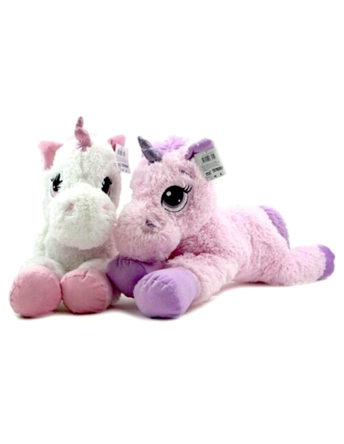 Peluche unicorno 60 cm 2 colori assortito | shopincasa.it